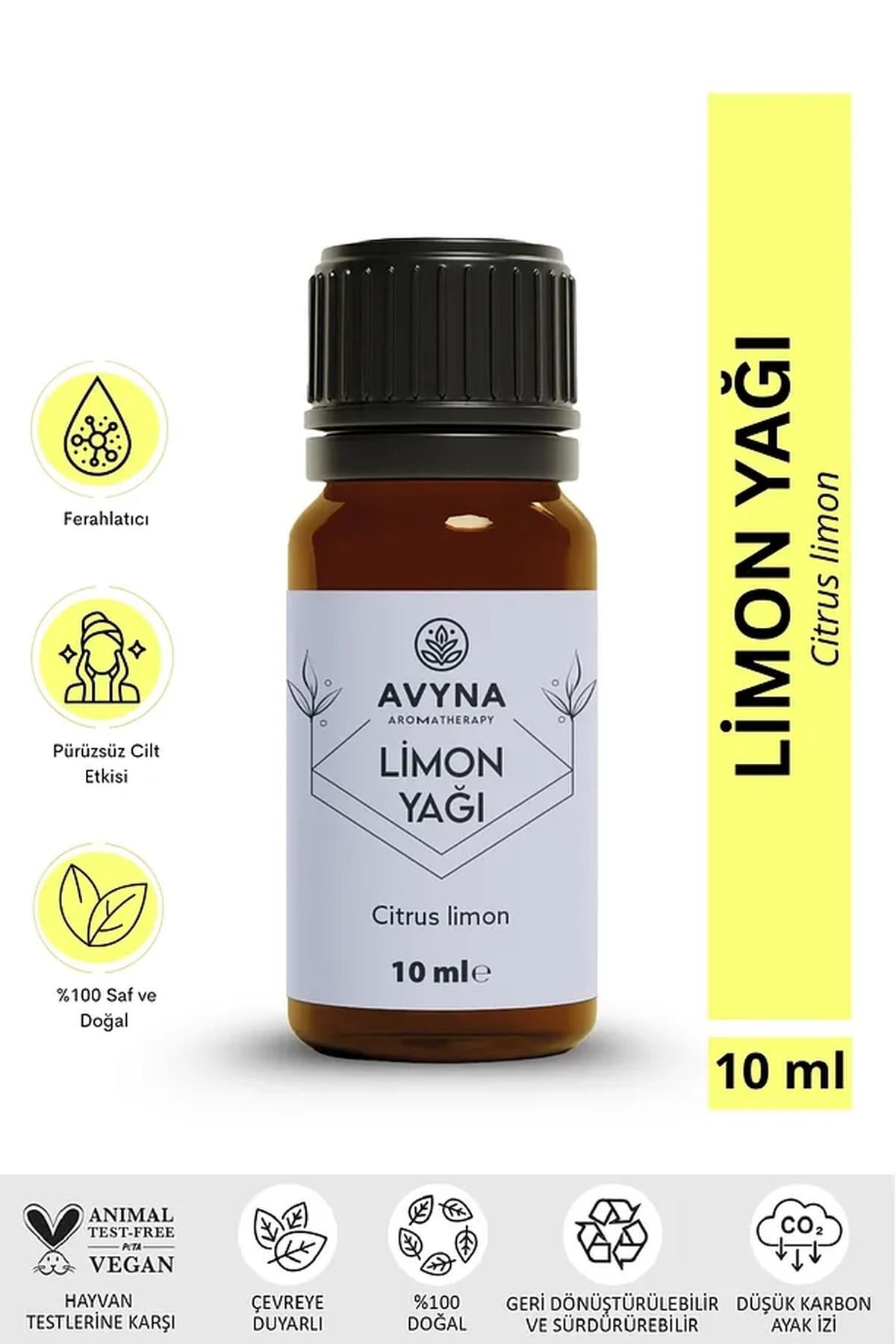 Avyna Limon Uçucu Yağı 10 ml %100 Saf ve Doğal