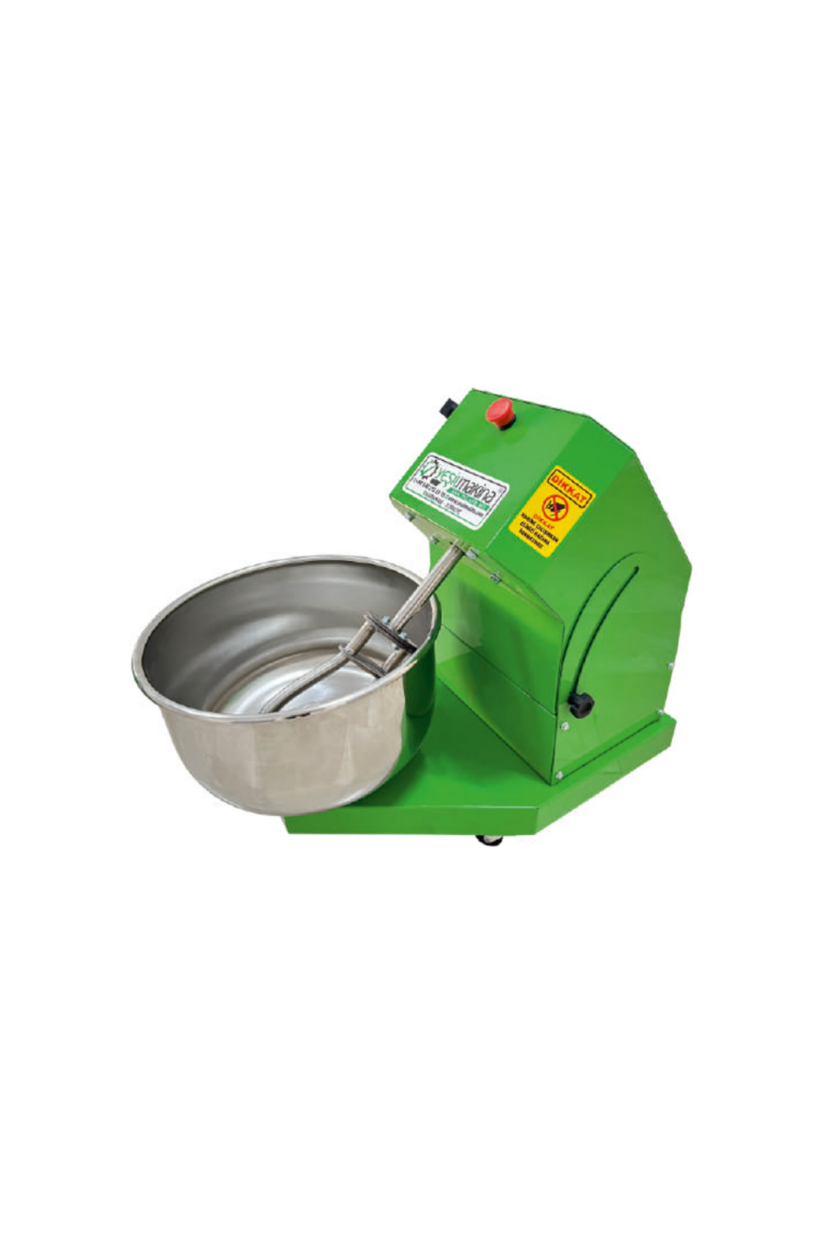 Yeşil YHK10 220v 10kg Un 15kg Hamur Kapasiteli Hamur Yoğurma Makinası