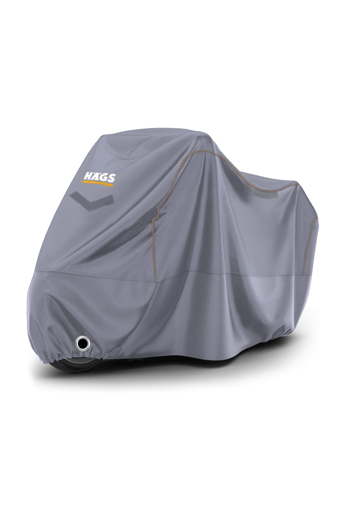 Haegs Motosiklet Brandası, Motor Kılıfı, Örtüsü Dış Mekan Motosiklet Örtüsü Su Geçirmez, Rüzgar, Toz Geçirmez, Motor Scooter Garaj Brandası, Kışa Dayanıklı L 220x95x125 cm - Gri