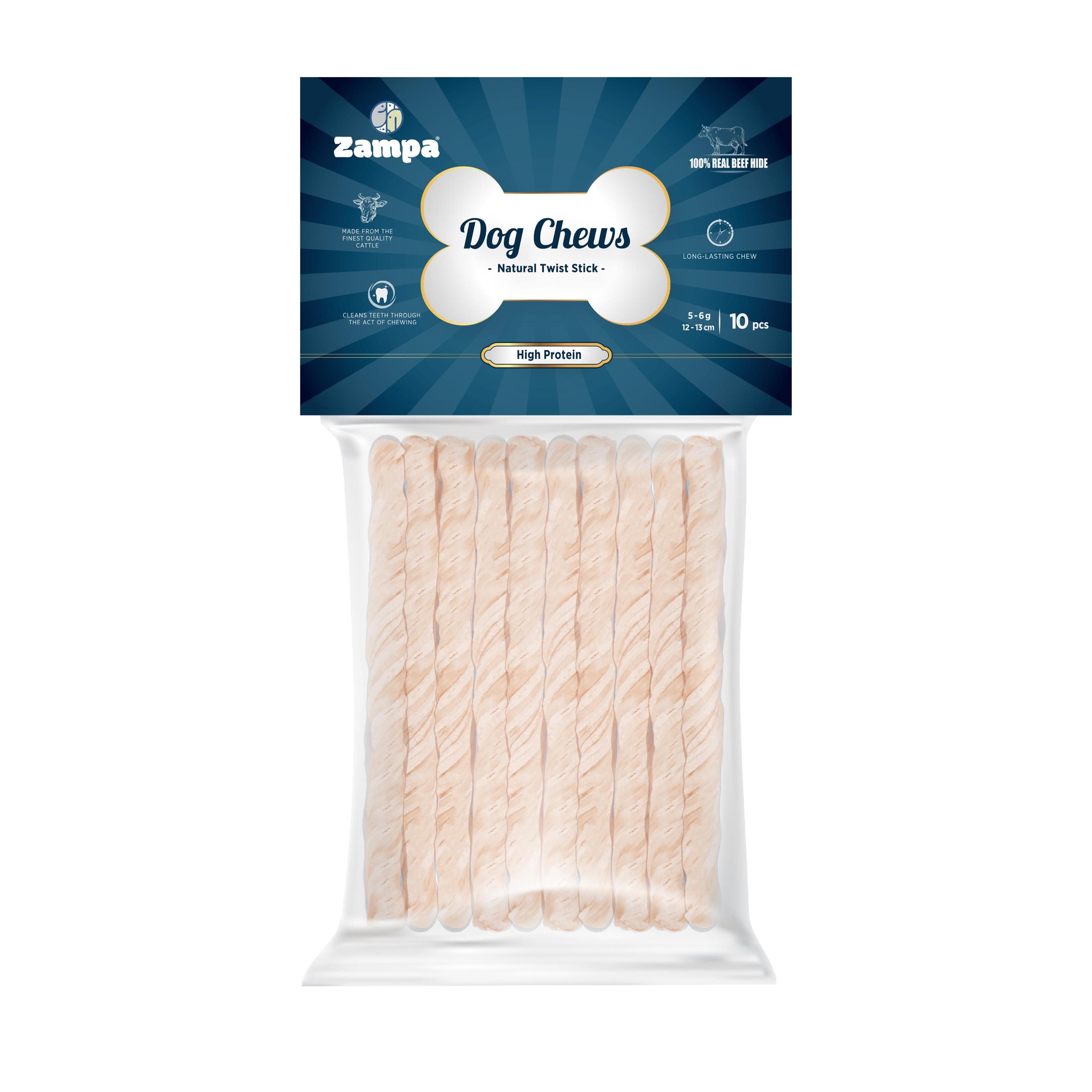 Zampa Natürel Burgu Çubuk Sticks Kemik Köpek Ödülü 10 lu 5g