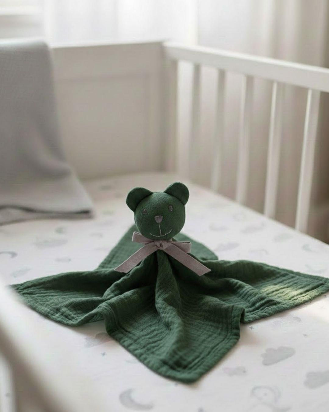 Reyo Beberotti Müslin Uyku Oyun Arkadaşı Koyu Yeşil