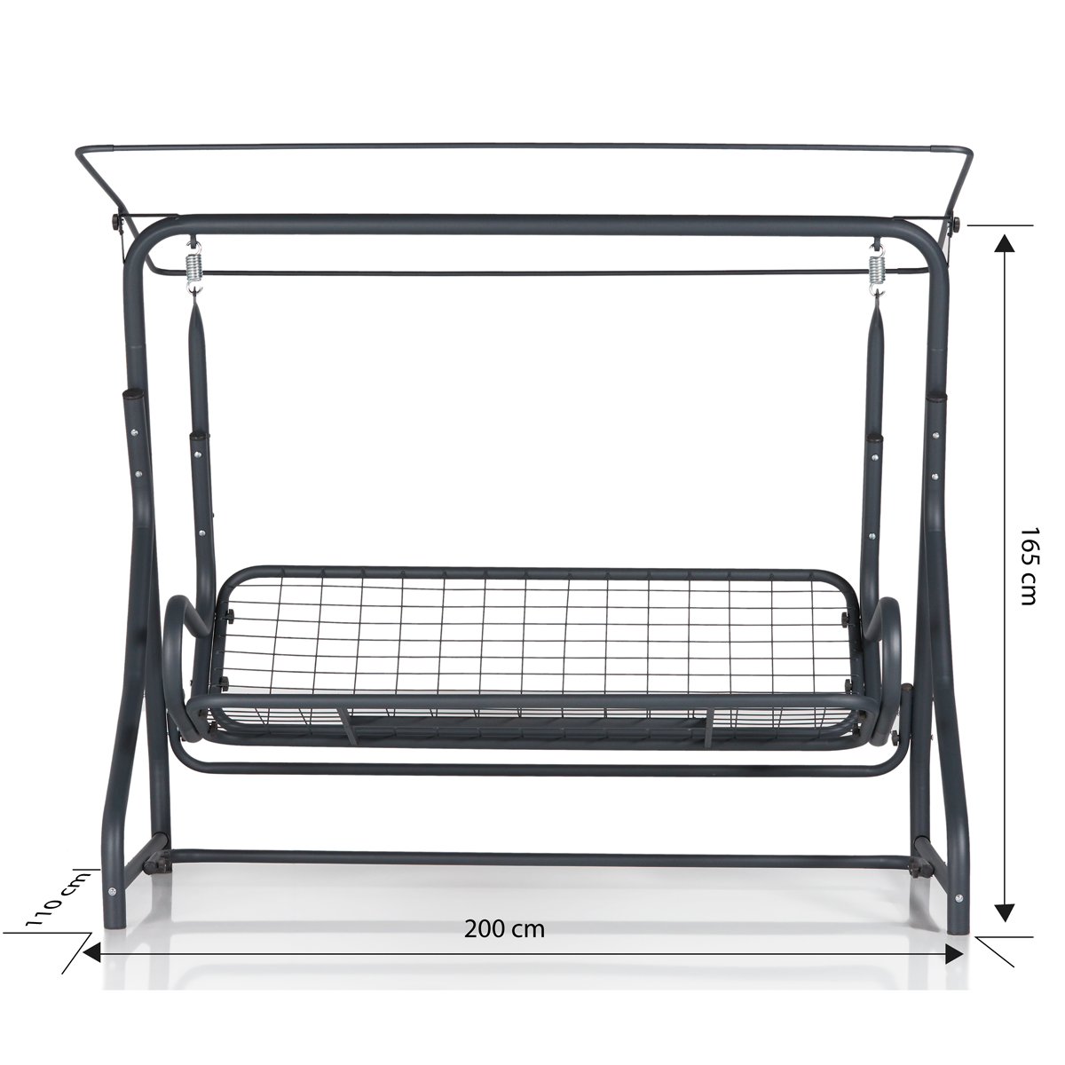 Erinöz Ruta 3 Kişilik Sabit Mindersiz Bahçe Balkon Salıncak İskeleti