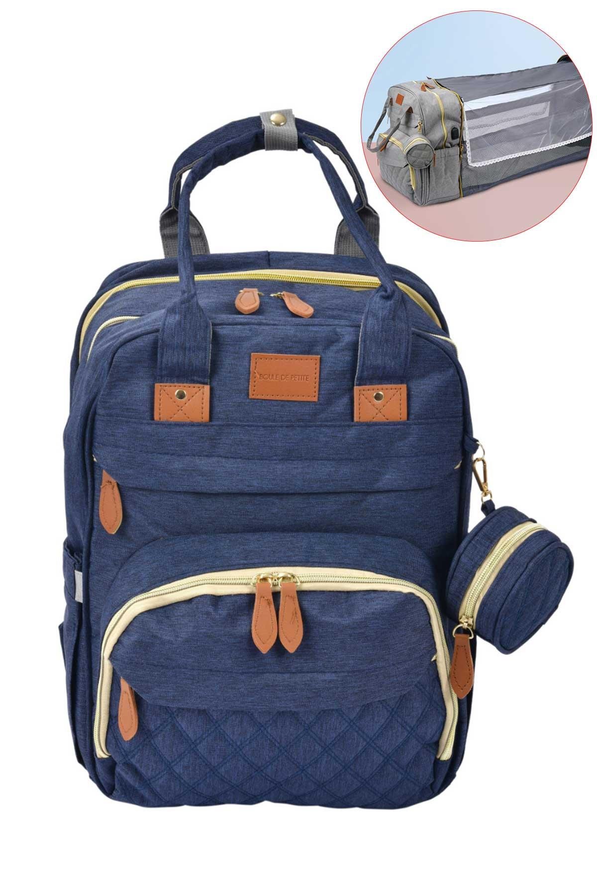 Boule De Petite Mavi Çok Fonksiyonlu Çanta