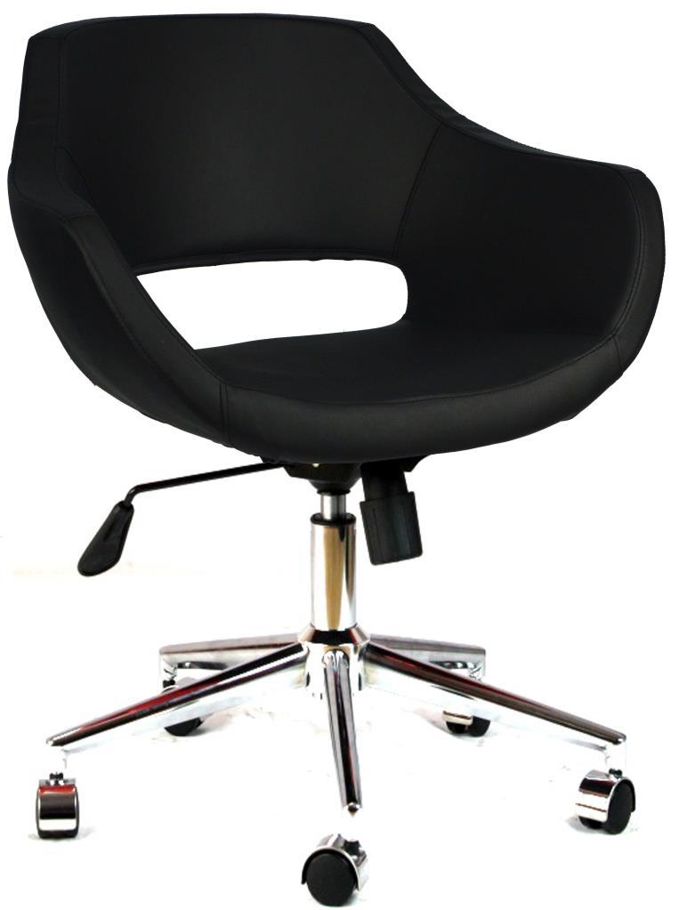 Bürocci Viva Metal Ayaklı Çalışma Koltuğu-Siyah-2021A0101