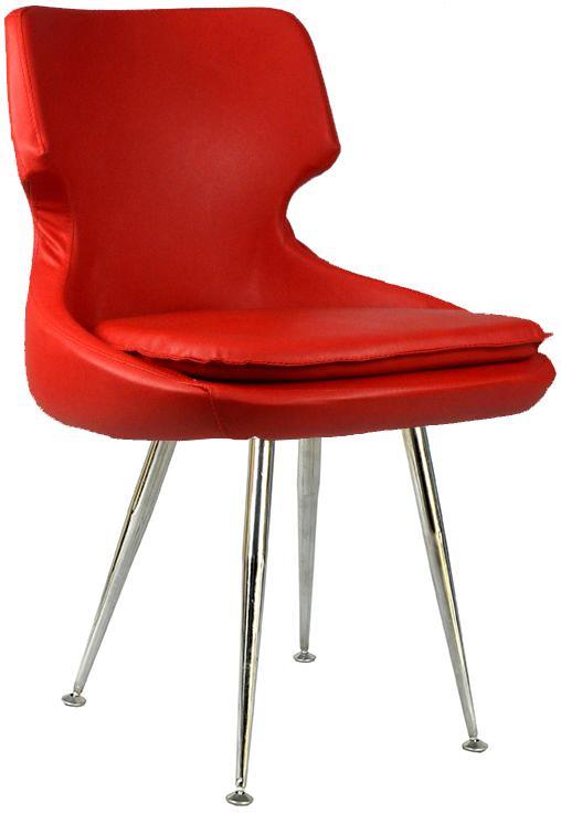 Bürocci Zaga Metal Ayaklı  Misafir Koltuğu-Kırmızı-2023P0116