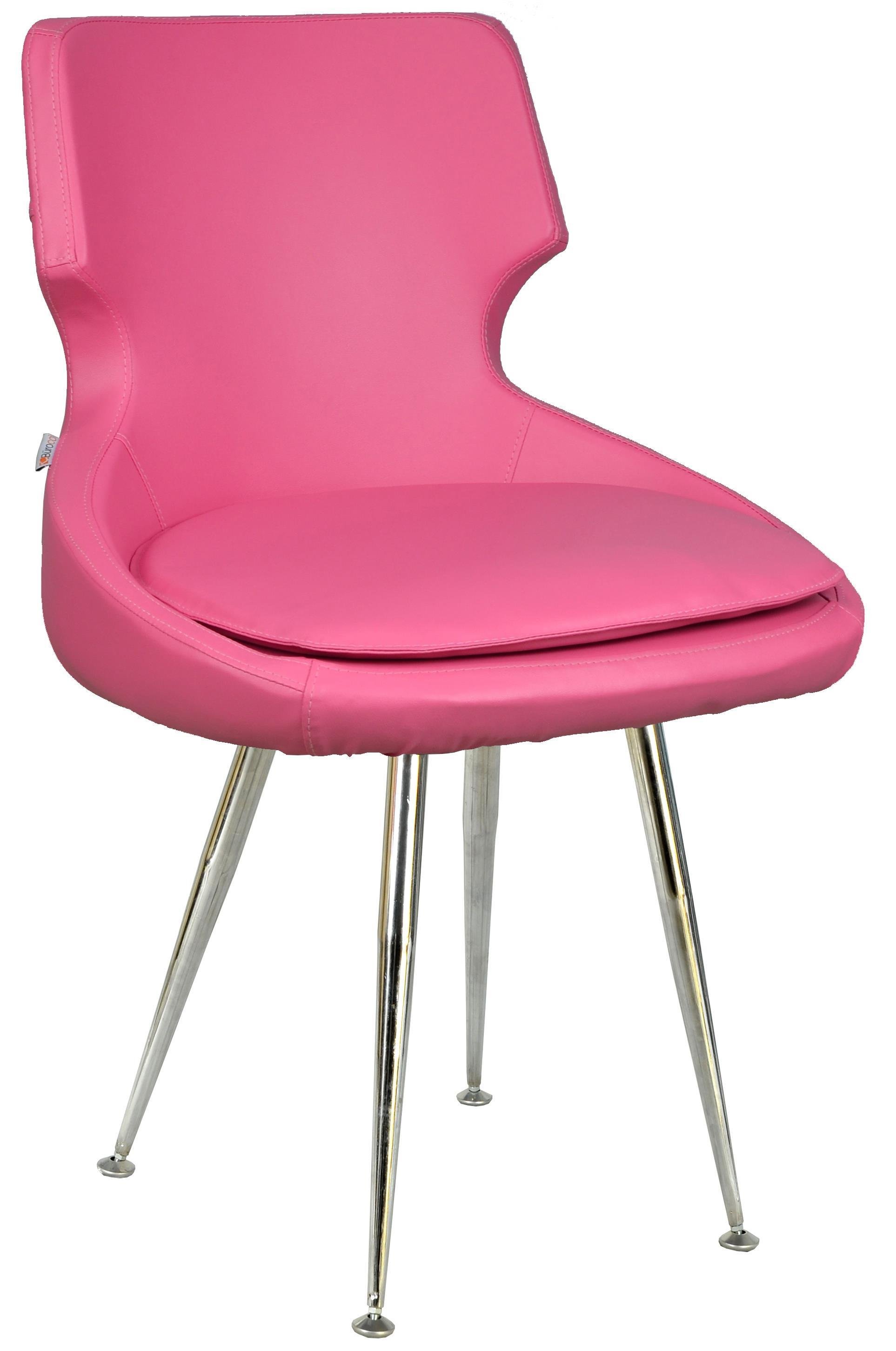 Bürocci Zaga Metal Ayaklı  Misafir Koltuğu-Pembe-2023P0120