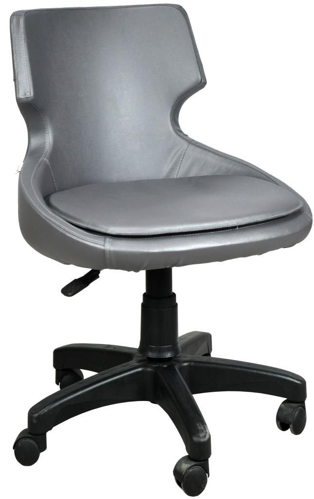 Bürocci Zaga Plastik Ayaklı Çalışma Koltuğu-Gri-2023B0125