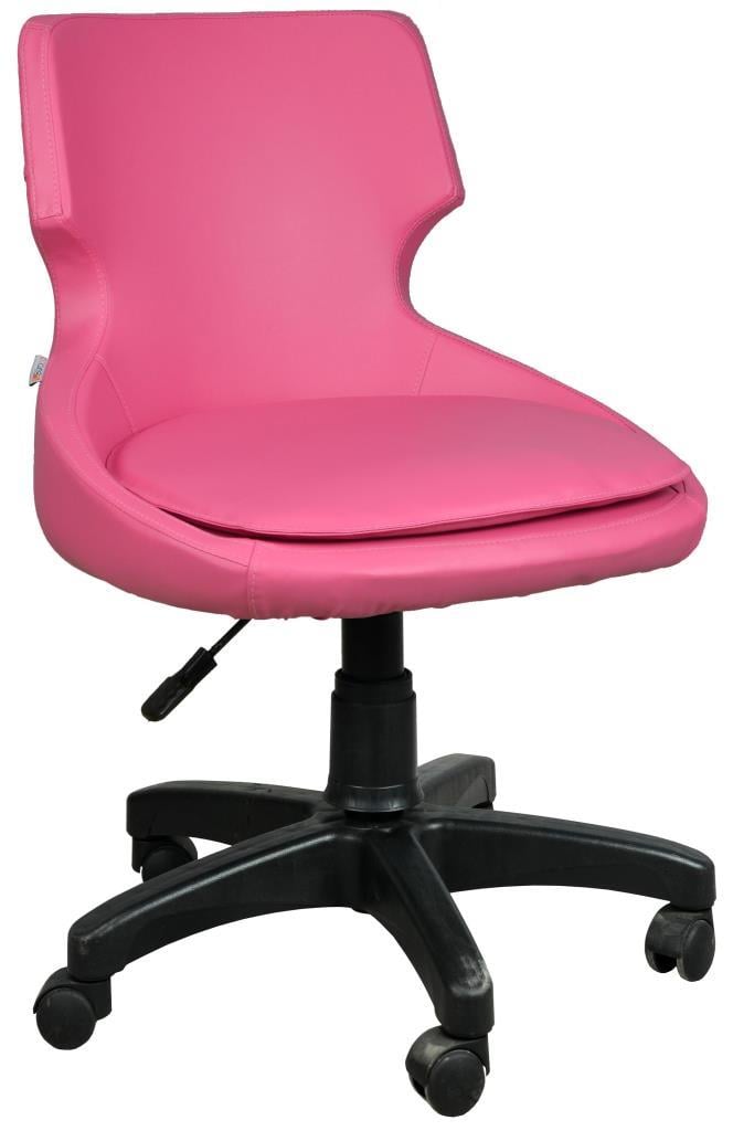 Bürocci Zaga Plastik Ayaklı Çalışma Koltuğu-Pembe-2023B0120