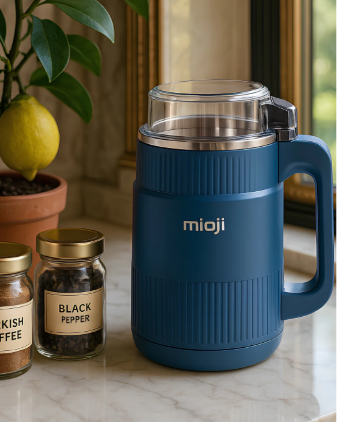 Mioji Mio CG34 500W Paslanmaz Çelik Bıçak Kompakt Baharat ve Kahve Öğütücü Mavi