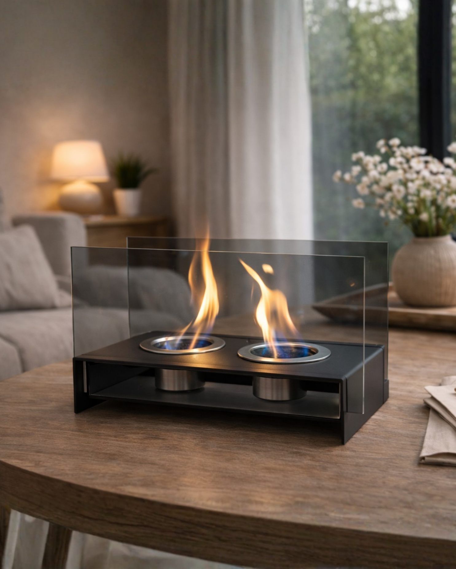 Westonya WESTART02 Dual Flame Masaüstü Bioethanol Şömine