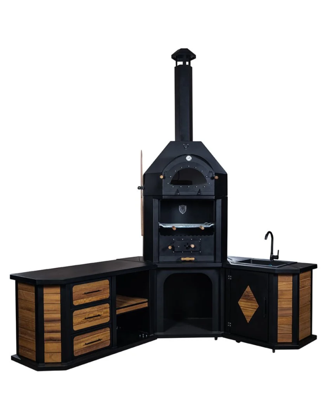 ZS Hermanos Granit Evyeli Avangarde Köşe Fırınlı Barbekü