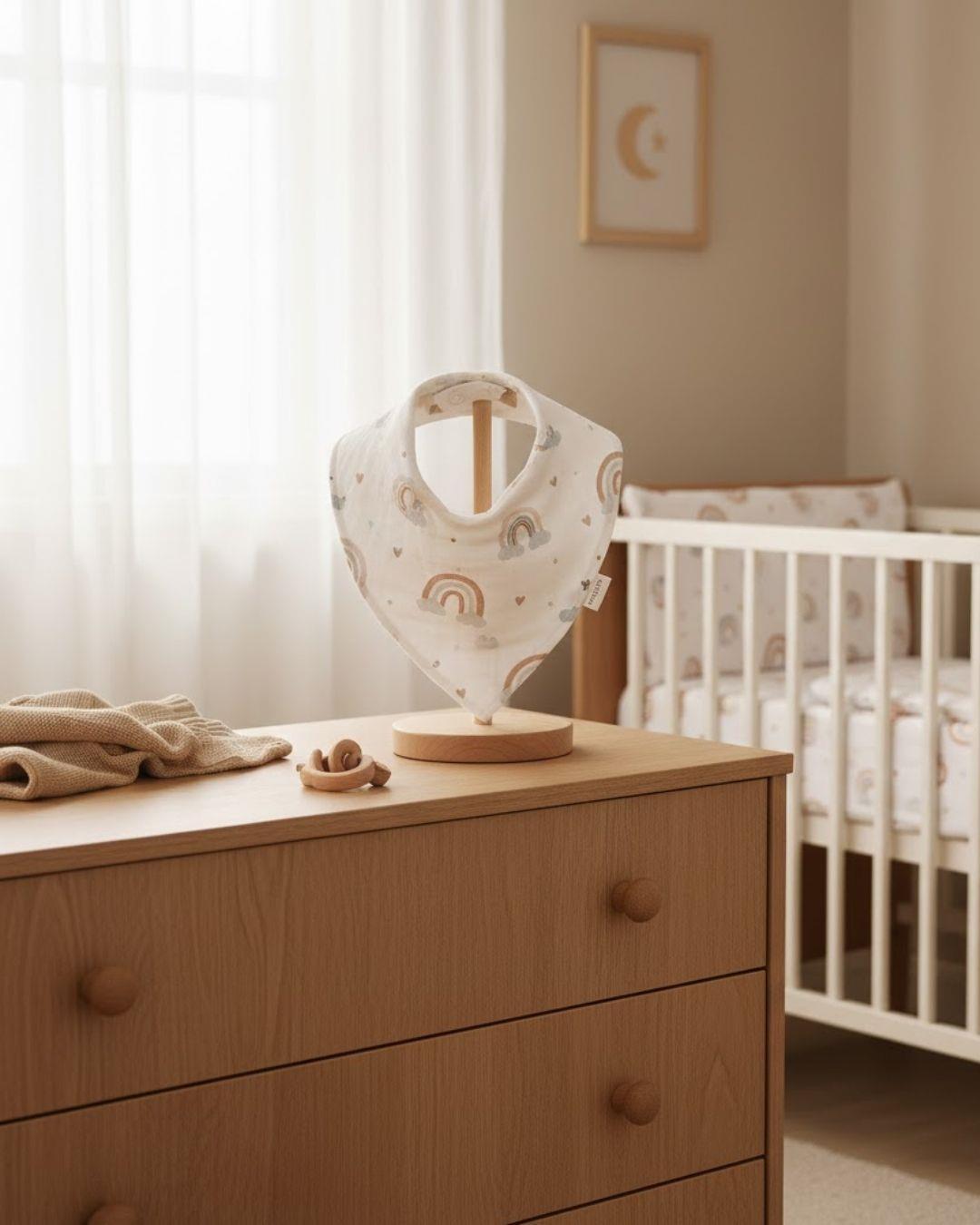 Reyo Beberotti Müslin Önlük Fular Gökkuşağı