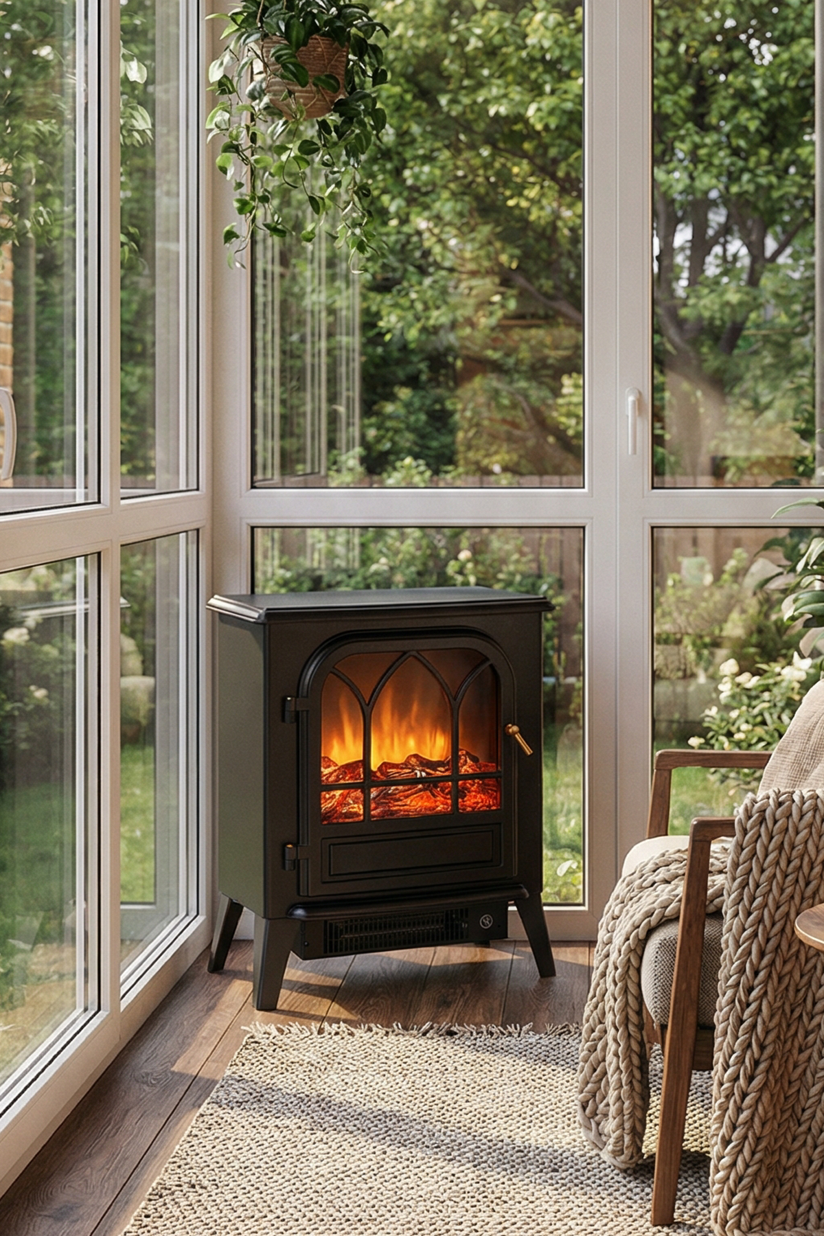 Dlc Flamix 1950W Dekoratif Ayaklı Şömine