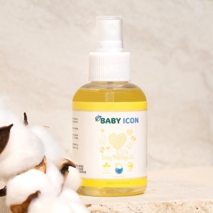 Baby Icon Yeni Doğan Bebek Bakım Masaj Yağı Bebe Yağı Baby Oil 100ml