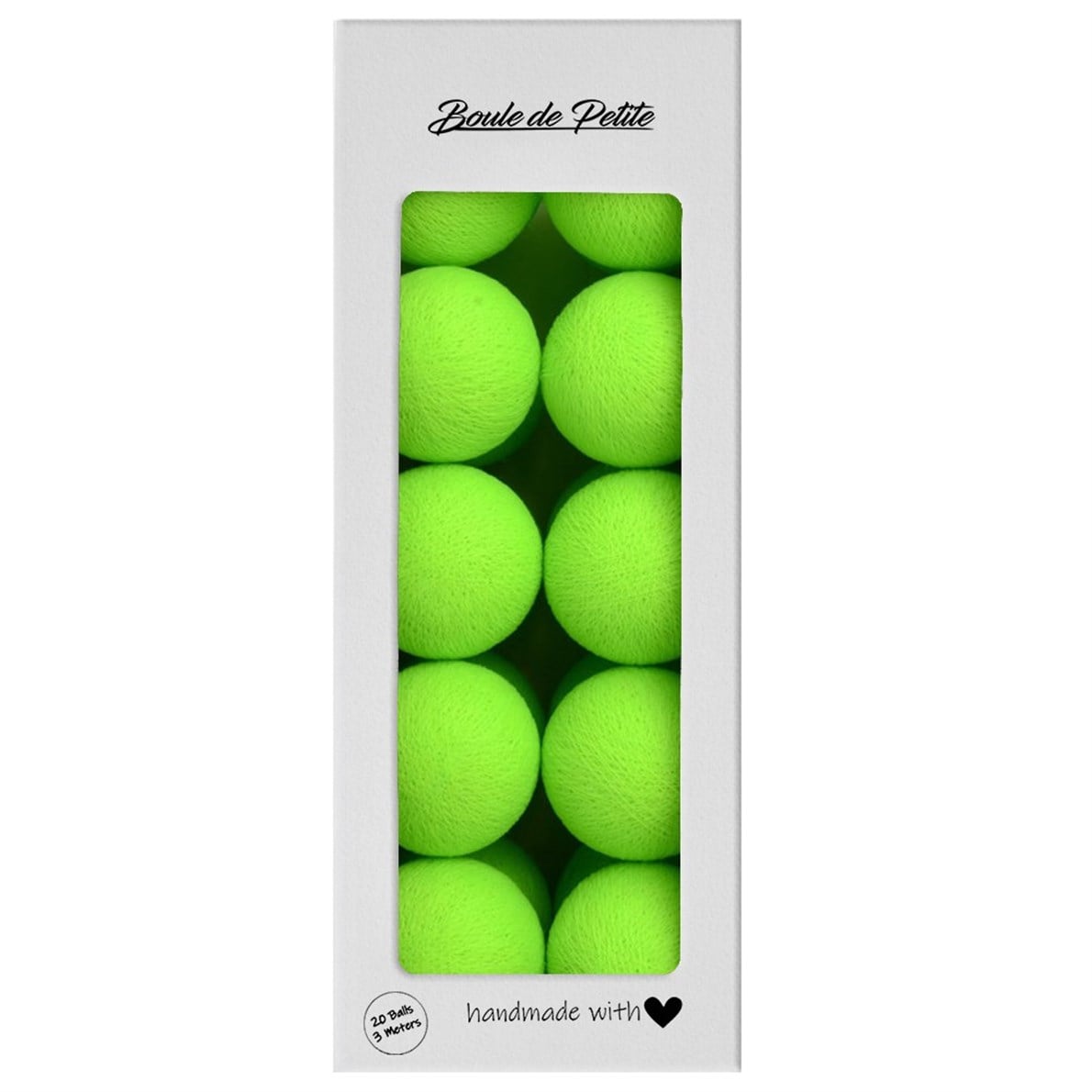 Boule De Petite Neon Green Işıklı Top Aydınlatma