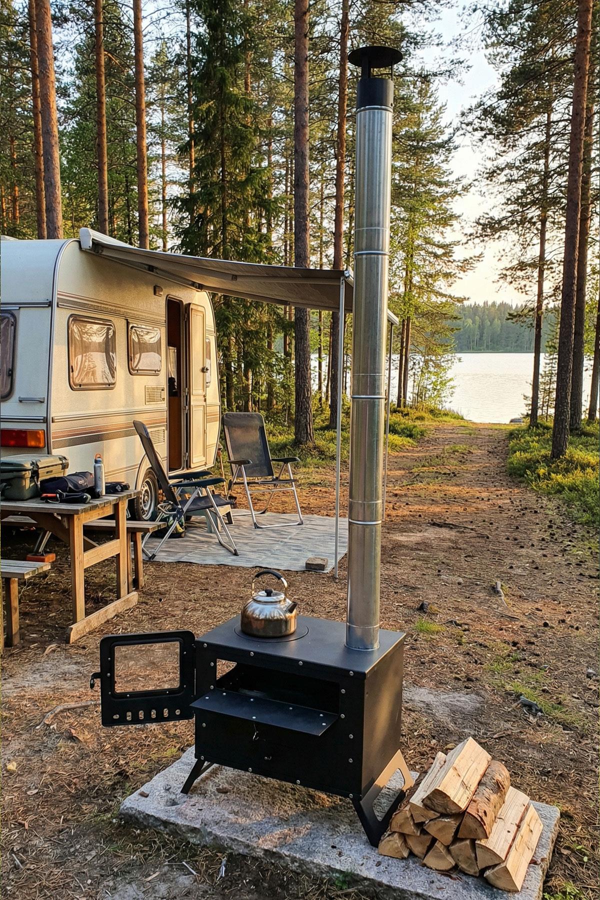 Kadıoğlu KS45 Portatif Kamp, Çadır, Karavan Sobası