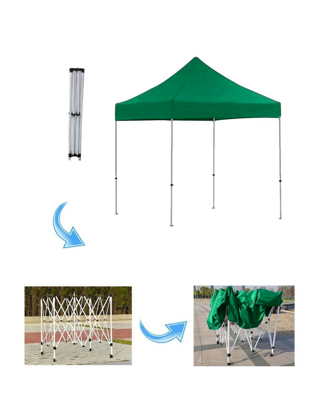 Reyo 3x2 Açık Yeşil Katlanabilir Makaslı Çardak Tente