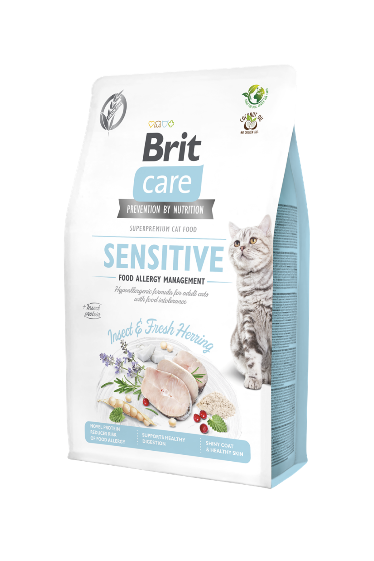 Brit Care Sensitive Hypo-Allergenic Larva Proteinli Tahılsız Yetişkin Kedi Maması 2kg