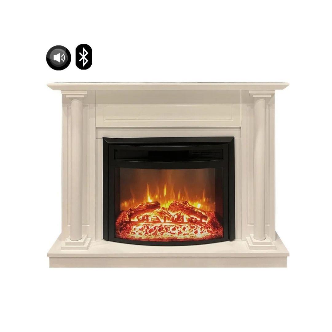 Dlc Silindir Sütunlu 1800W Bluetooth ve Ses Efektli Elektrikli Şömine