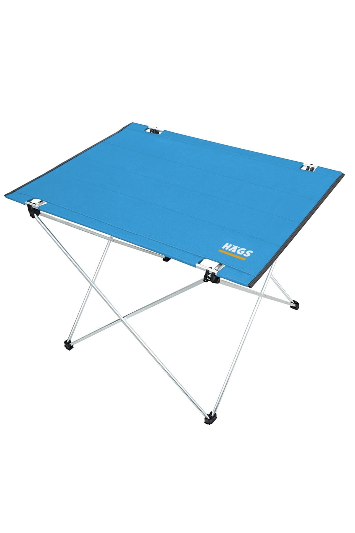 Haegs Ultralight Katlanır Kamp Masası, Piknik, BBQ, Balıkçılık, Avcılık, Plaj, Hiking için Taşınabilir Kompakt Roll Up Outdoor Kamp Masası Large - Mavi