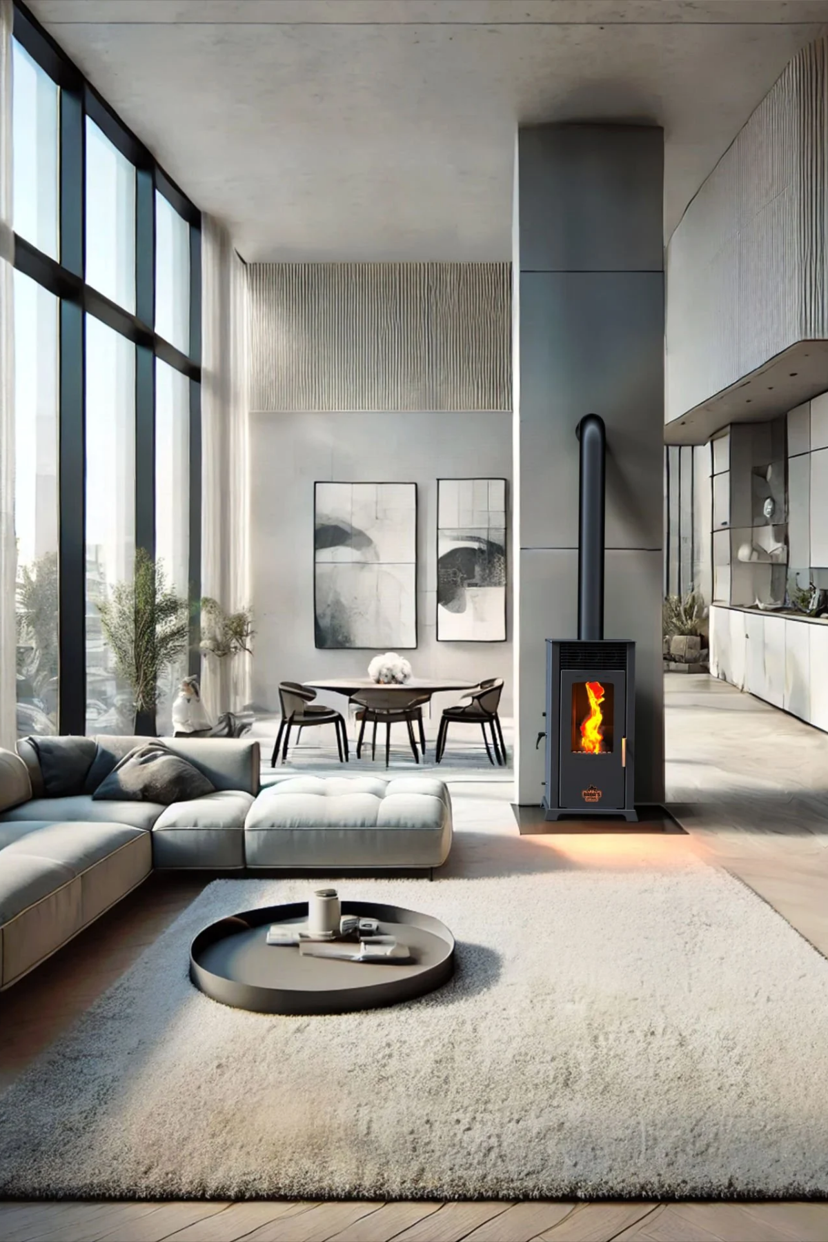 Baba's Stove Eco 8KW Plus Pelet ve Odun Sobası