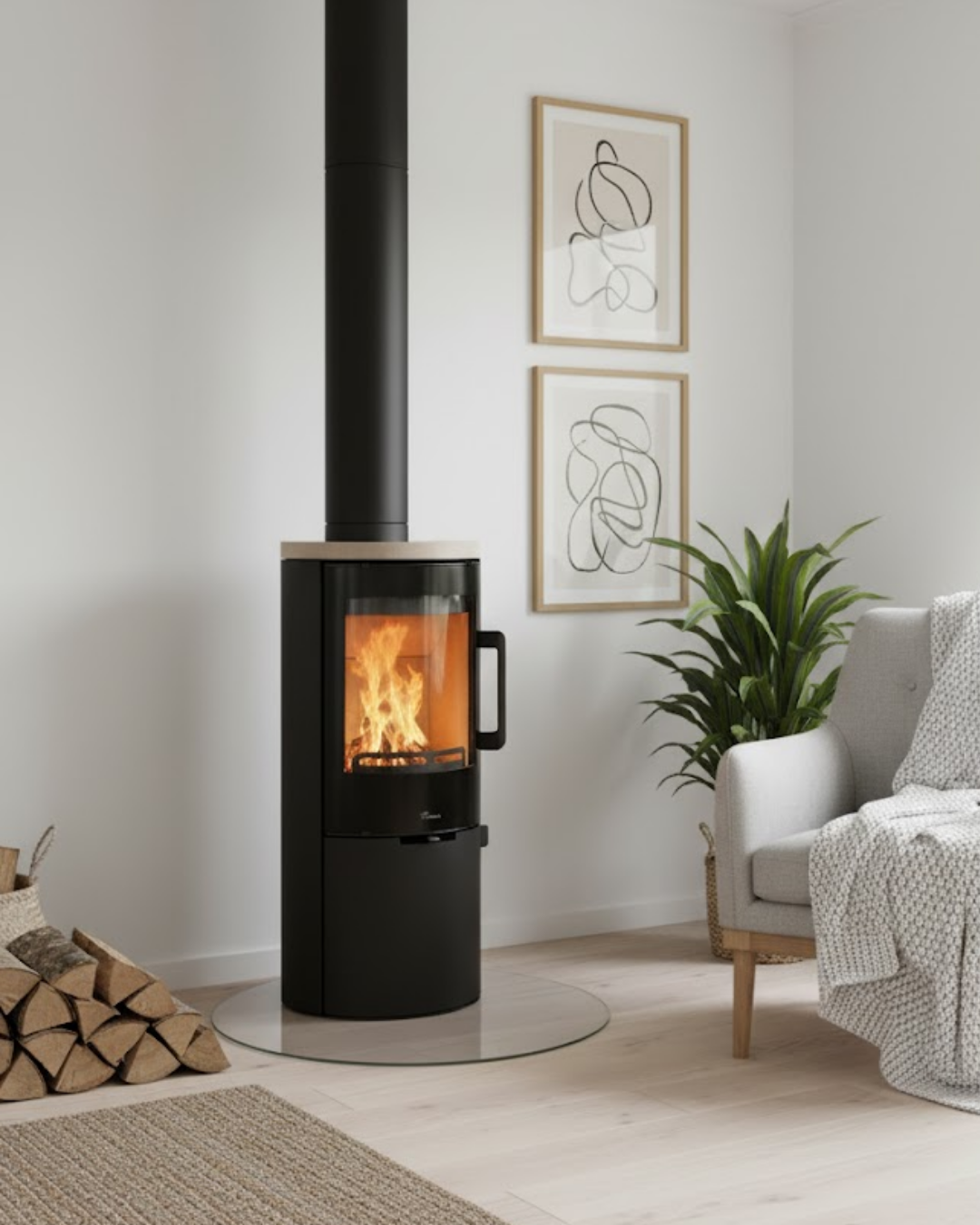 Lacunza Maya Vision + Stone 5-7 kW Odun Sobası