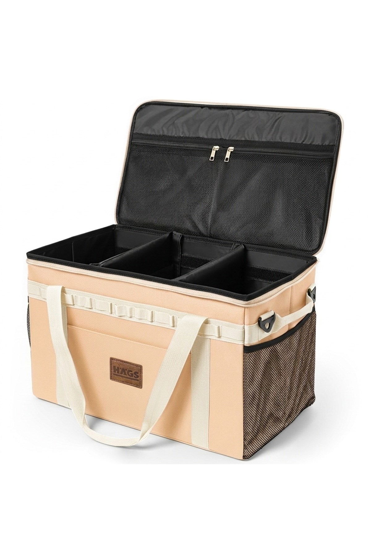 Haegs Araba Bagaj Organizer Çanta, Çok Amaçlı Termal Çanta, Araç içi Alet Eşya Düzenleyici, Kamp Malzemeleri, Piknik Çantası, Taktik, Yalıtımlı Soğutucu Yemek Taşıma Çantası, 45 Lt, Çöl Sarısı