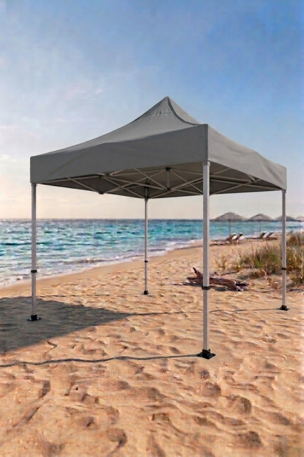 Reyo 3×3 Bagaj Boy Premium Gri Katlanır Çardak (115cm) 