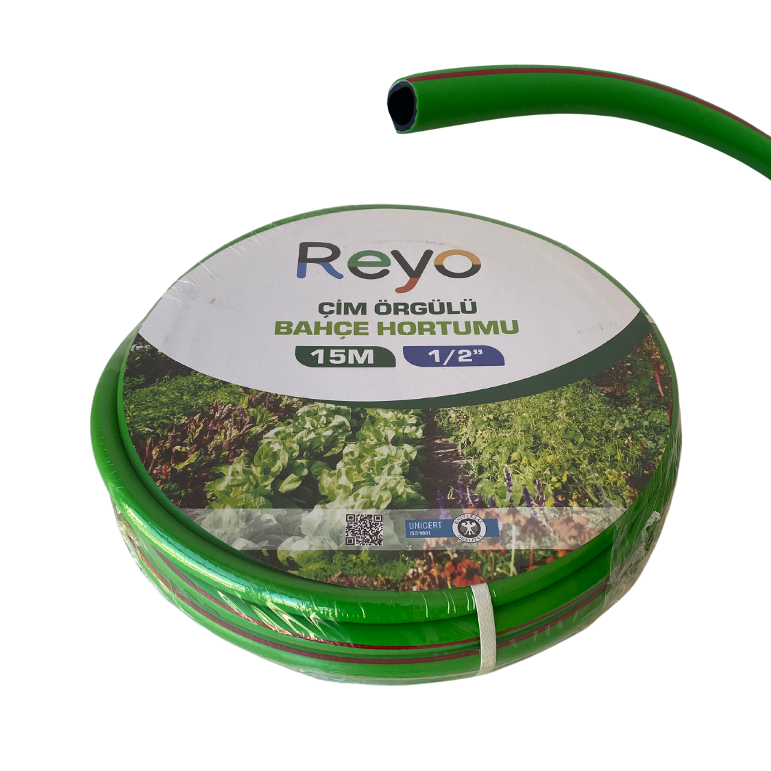 Reyo 1/2 Çim Örgülü 15 Metre Bahçe Hortumu 