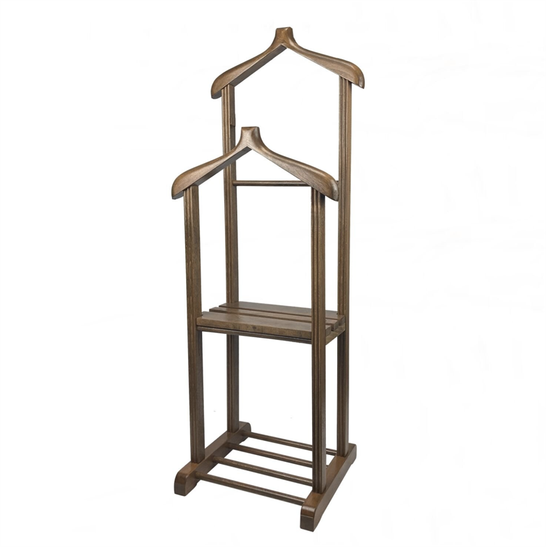 Melada Mobilya Gürgen Çift Tepeli Dilsiz Uşak Cilalı Ceviz Basic Sehpalı