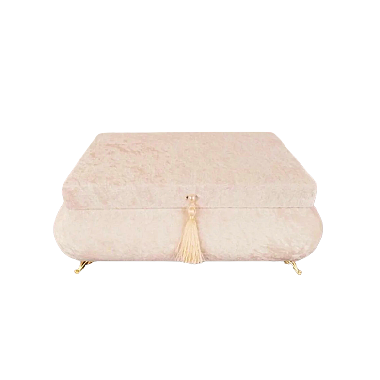 Mobildeco Sultan Takı Makyaj Kutusu Mücevherlik Beyaz