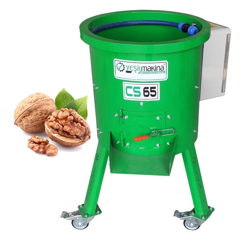 Yeşil CS65D Devir Ayarlı Ceviz Soyma Makinası 35KG/65LT 220V