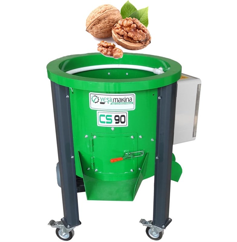 Yeşil CS90D Devir Ayarlı Ceviz Soyma Makinesi 50KG/90L 220V