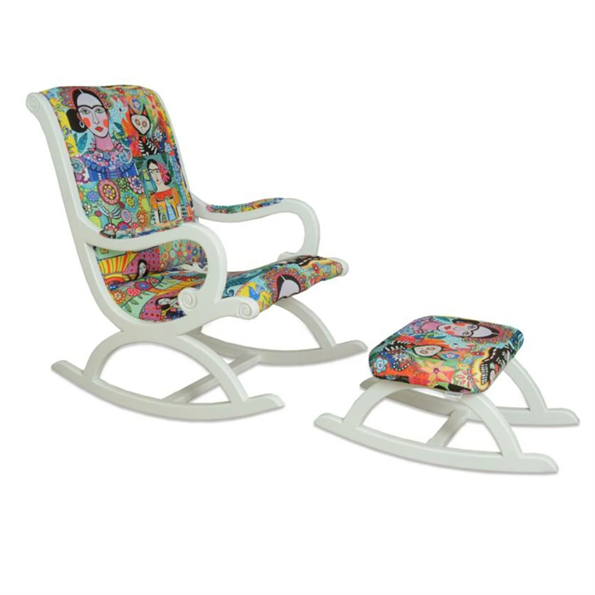 Asedia Rustik Lake Frida Sallanan Sandalye Dinlenme Koltuğu