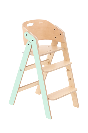 Mamatoyz My Chair Only Chair Naturel Ahşap Portatif Mama Sandalyesi Mint