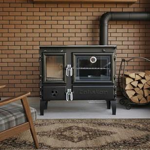 Çalışkan 214-3D Gurme Tuğlalı Şömine Soba