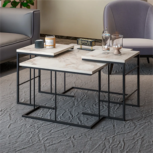 Gold Falez Solo Orta Sehpa Zigon Sehpa Set Efes