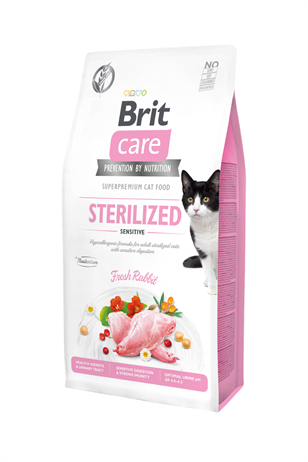 Brit Care Sterilised Sensitive Tavşanlı 2 kg Kısırlaştırılmış Yetişkin Kedi Maması