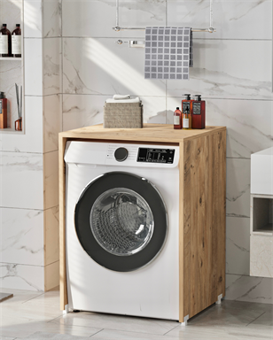 Enda Home Çamaşır Makinesi Dolabı 89x65 cm Atlantik Çam