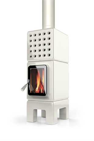 La Castellamonte Cubi Stack Slim Seramik Odun Sobası