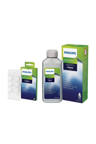 Philips CA6700/10 Espresso Makinesi Kireç Temizleme Solüsyonu - CA6704/10 Yağ Çözücü Tablet 2'li Avantaj Set