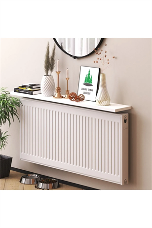 Ankara Orman Ürünleri Mdf Beyaz Petek Üstü Duvara Monte Uçan Raf Dresuar 90cmx18cm