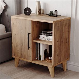 Enda Home Kommen Tek Kapaklı 2 Bölmeli Komodin Atlantik Çam