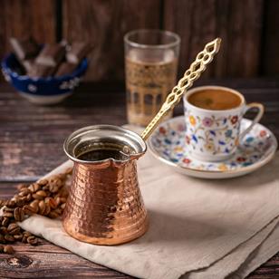 Reyo El Yapımı Bakır Cezve 3 Fincanlık 1. Kalite