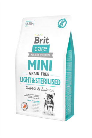 Brit Care Mini Light & Sterilised Tavşanlı 2 kg Küçük Irk Yetişkin Köpek Maması