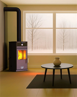 Baba's Silver 8 KW Kuzine Manuel Pelet Odun Sobası