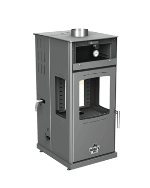 Baba's Stove Silver Plus 8 KW Kuzine Manuel Pelet Odun Sobası 