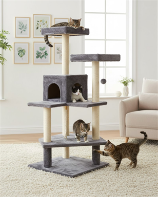 Reyo Pet Amazon Kedi Tırmalama Evi Platformu