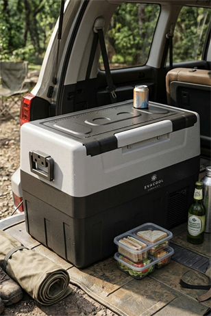 Evacool EVA45AT 12/24V 45 Litre Tek Kapak Çift Ekran Kompresörlü Oto Buzdolabı