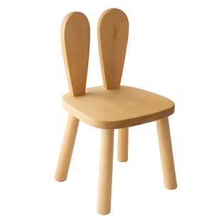 Alfa Country Montessori Çocuk 1 Adet Bunny Sandalye Kahverengi